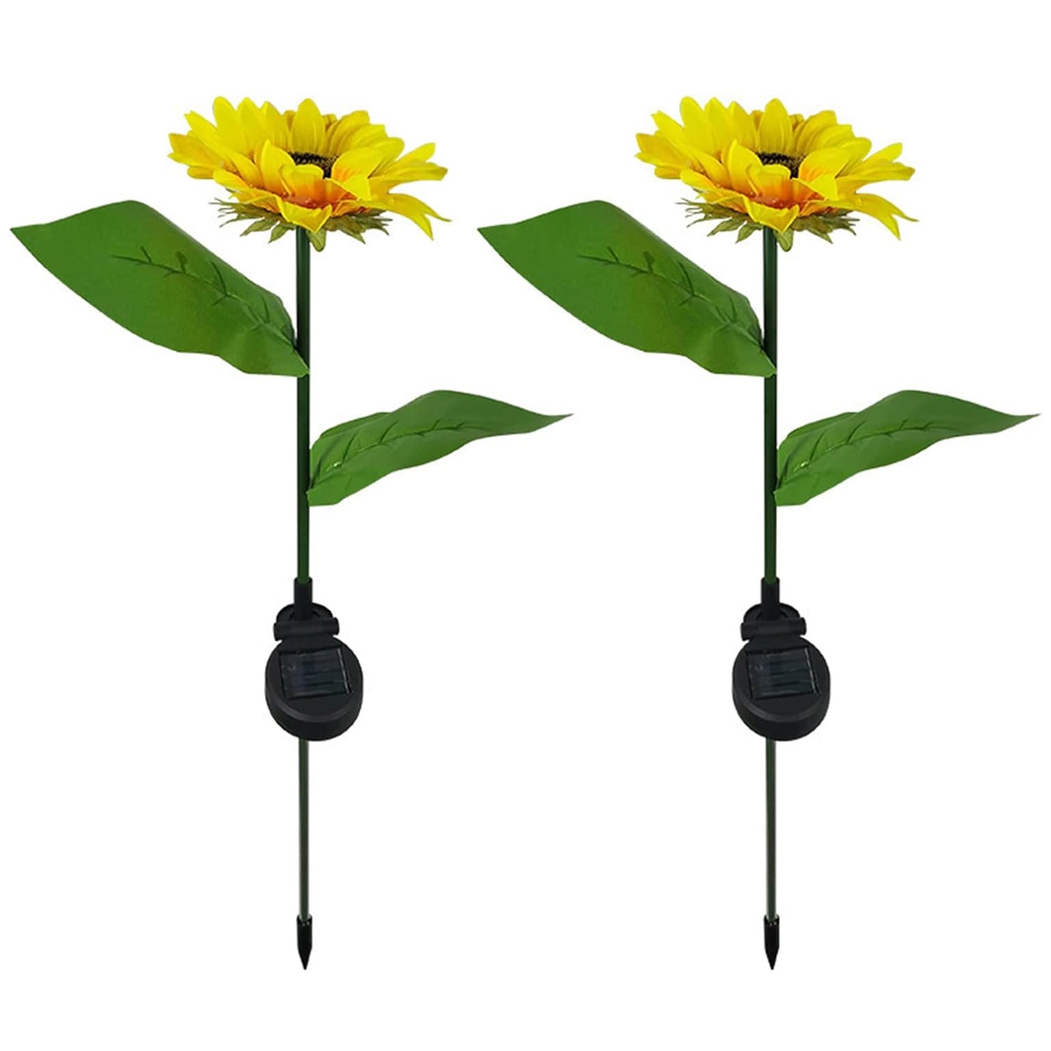 9328 2 Pc Outdoor Solar Sunflower Lights Intelligent Light Control Waterproof Garden Landscape Stake Light 9328 2 Pc Outdoor Solar Sunflower Lights Intelligent Light Control Waterproof Garden Landscape Stake Light